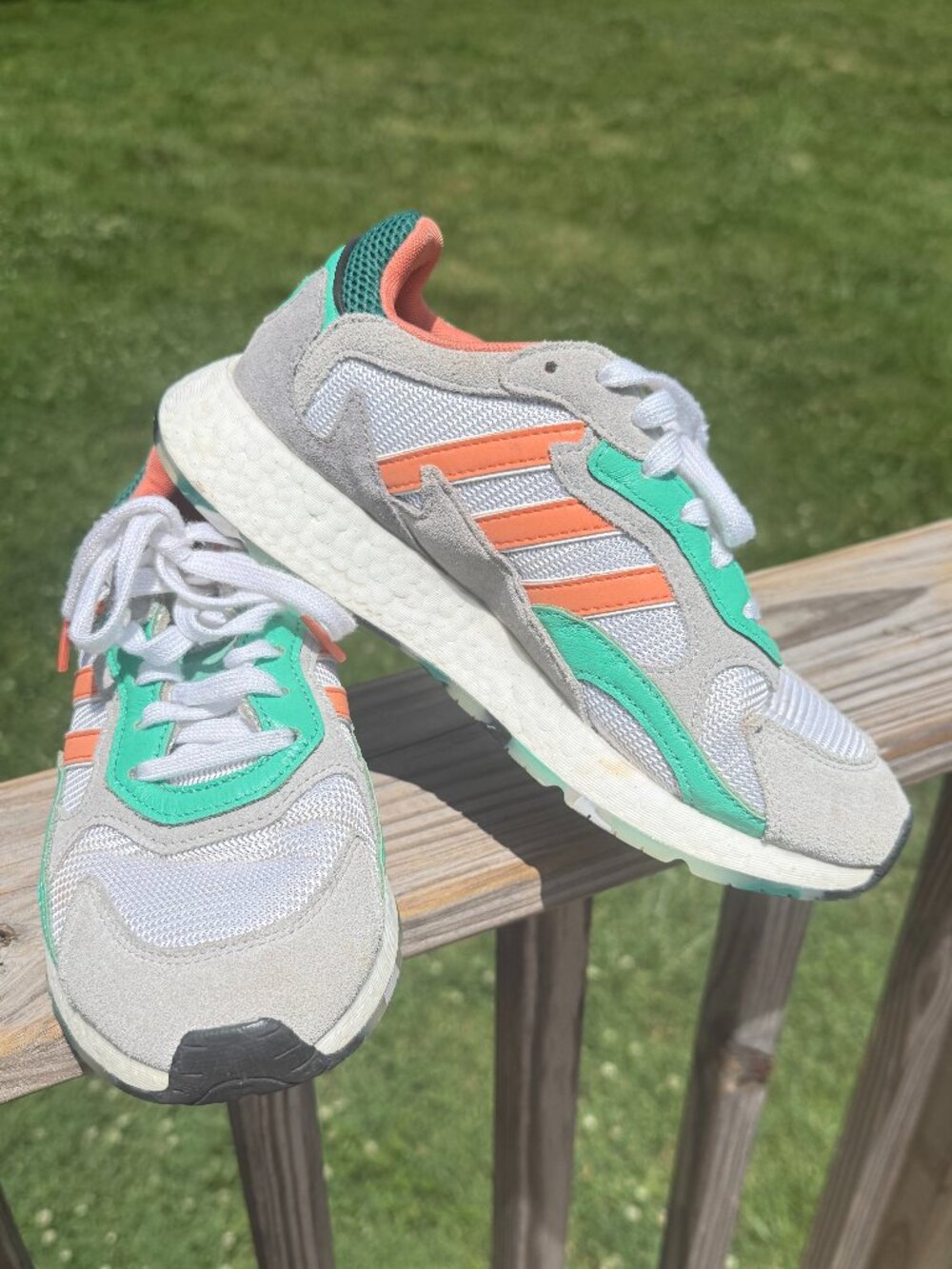 Adidas ZX 1K Boost Women 6.5 Gorpcore Y2K Retro Runner Color Pop Mesh 3892